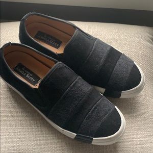 The Office of Angela Scott - flannel slip on sneak